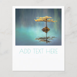 TREE ON AN ISLAND FLYER WITH CUSTOMISABLE TEXT