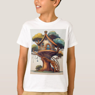Treehouse Sonha Design de Camisa T Inspirada na av