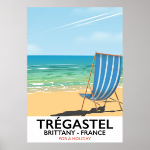 Trégastel, poster de férias na praia da Bretanha