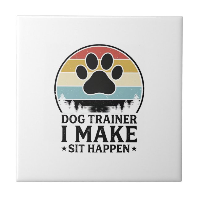 Treinador de Cães Eu Faço Sentar Acontecer Camisa  (Frente)