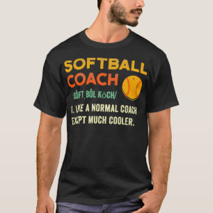 Treinador de Softball em Cuta Camisa Suave Present