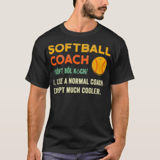 Treinador de Softball em Cuta Camisa Suave Present