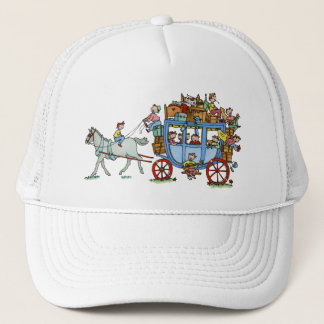 Treinador do palco com boné dos miúdos