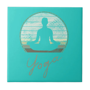 Treinamento de Yoga Design Vintage Meditação ou Pi
