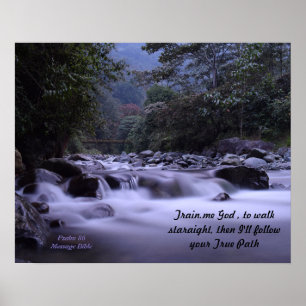 Treinar Deus para Andar Poster Psalm 86