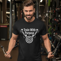 Treine Com Propósito – Camiseta Motivacional de Fi