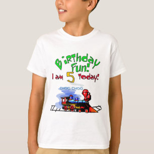 Treine o 5os camiseta e presentes do aniversário