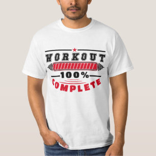 treino 100% completo Camiseta de treino-ginásio-fi
