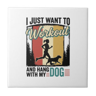 Treino Com Meu Cachorro Camisa Vintage de Corrida