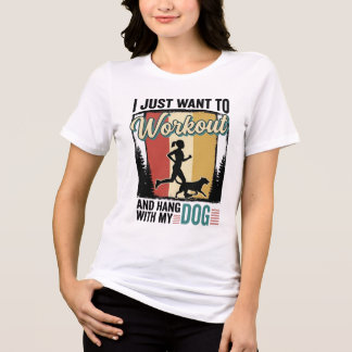 Treino Com Meu Cachorro Camiseta Vintage de Corrid