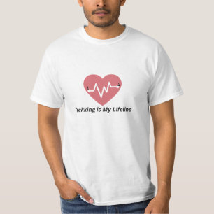 Trekking é Minha Linha de Vida – Camiseta para Ama