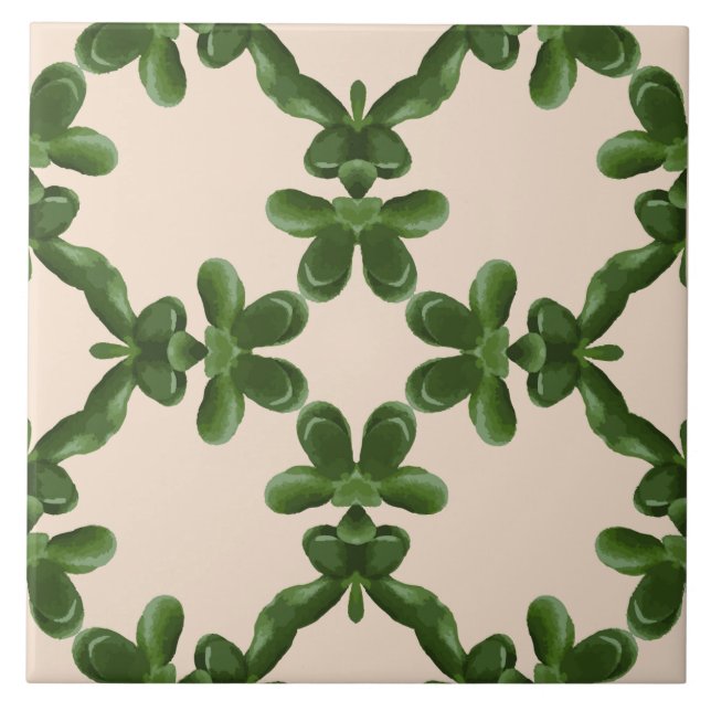Treliça de Jade em Creme (Frente)
