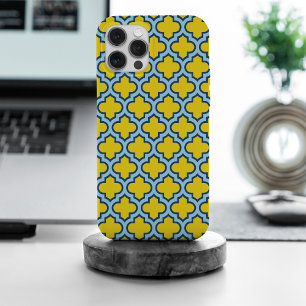 Trellis Amarelo e Azul Bebê, Treliça, Quatrefoil