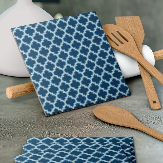 Trellis Azul e Bebê, Latite, Quatrefoil (Criador carregado)