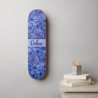 Trem de skate floral Hortênsia Azul