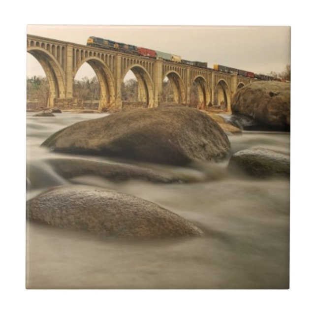 Trem sobre James River (Frente)