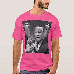 Tremor Com Camisa De Memória Do Cat Ufo Selfie - A