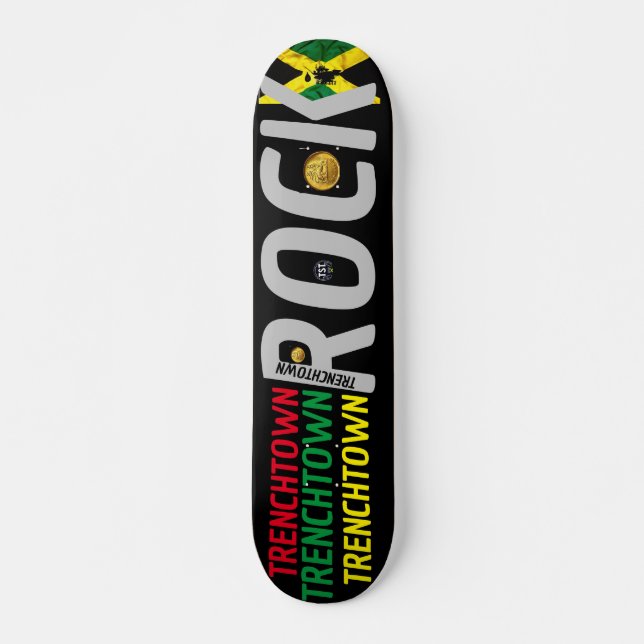 TRENCHTOWN ROCK JMT 7, 3/4", skateboard Deck (Frente)