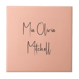 Trend Color Soft Peach Name Azulejo cerâmico