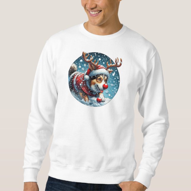 Trendência da Camisa de Natal do Jovens Pug (Frente)