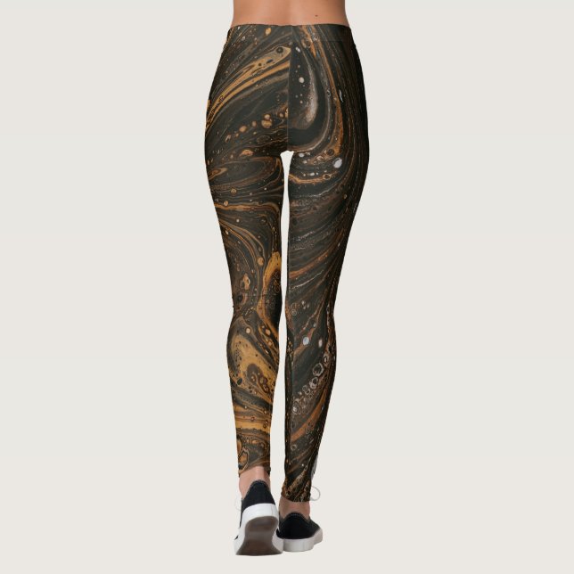 Trending Black Dourado Leggings (Verso)