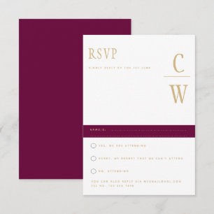 Trending Modern Berry Wine Dourado RSVP