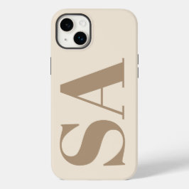 trendy Antique White with Monogram Case-Mate