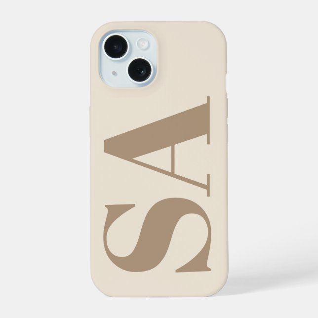 trendy Antique White with Monogram Case-Mate (Verso)