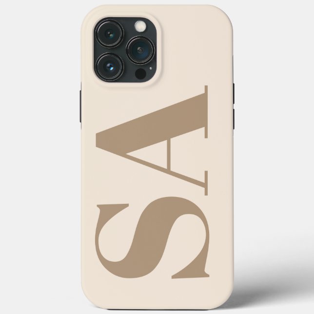 trendy Antique White with Monogram Case-Mate (Verso)