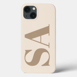 trendy Antique White with Monogram Case-Mate