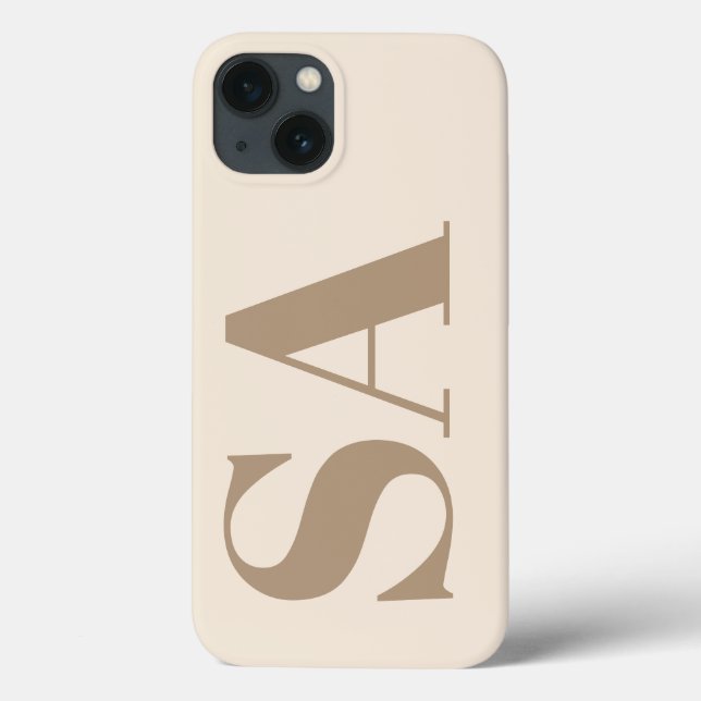 trendy Antique White with Monogram Case-Mate (Verso)