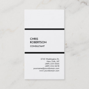 Trendy black white vertical, cartão de visita mode