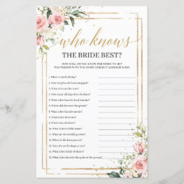 Trendy blush rosa floral que conhece melhor a noiv