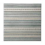 Trendy Boho Stripe<br><div class="desc">Adicione um toque de estilo "boho" ao seu decoro doméstico com este azulejo de cerâmica "boho stripe". A simples design neutra é perfeita para adicionar estilo moderno a qualquer sala em sua casa. Use-o como uma peça de sotaque decorativa ou incorpore-o a uma instalação de azulejo maior para um aspecto...</div>