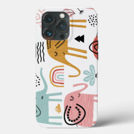 Trendy Boho Verde-Rosa Elefante-Cor-de-rosa - iPho