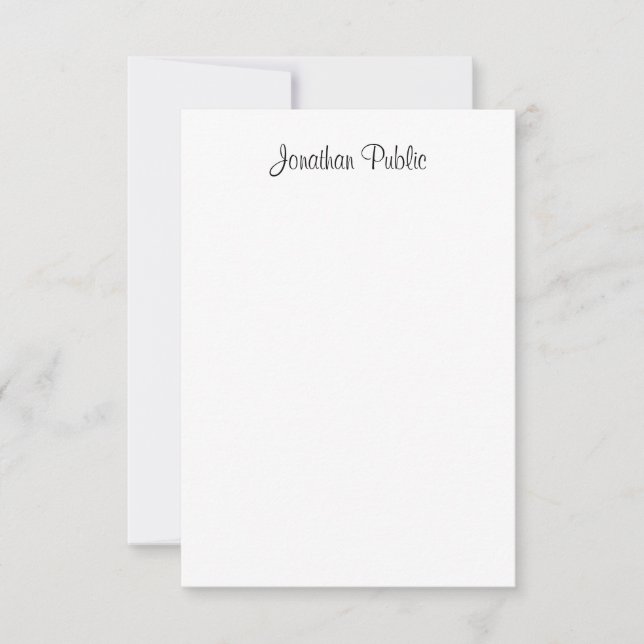 Trendy Calliographic Name Modern Modelo (Frente)