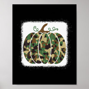 Trendy Camo Impressão Pumpkin Cute Fall Gift For H