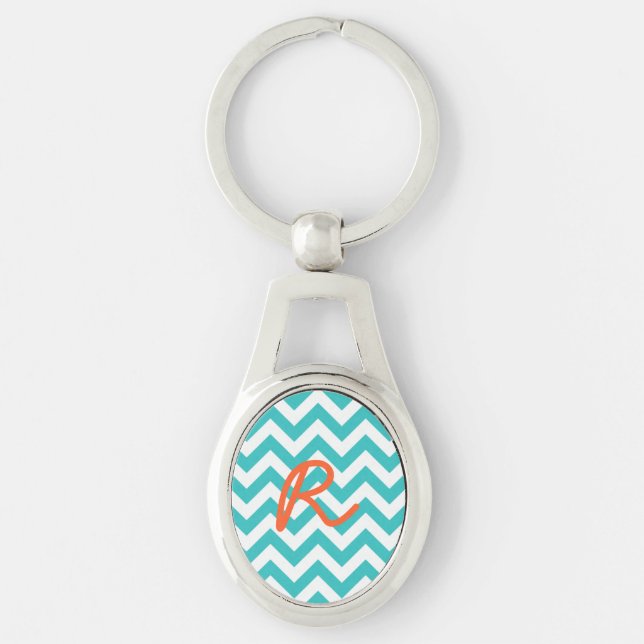 Trendy Chevron Metal Chaveiro (Frente)