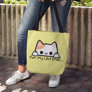 Trendy Cute Purga Meu Último Email Trabalho Tote B