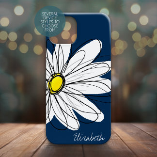Trendy Daisy Floral Illustração Personalizada