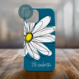 Trendy Daisy Floral Illustração Personalizada