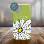 Trendy Daisy Floral Illustration verde limão amare<br><div class="desc">Uma peça de arte dúzia e caprichosa,  hipster. Você pode adicionar um nome,  monograma ou outro texto personalizado. Se você precisar mover a arte ao redor,  clique no botão personalizar para fazer alterações.</div>