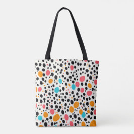 Trendy Dalmatian Impressão Tote Bag | Colorida Pol