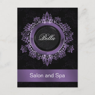 Trendy damask rople business Obrigado Cartões