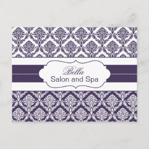 Trendy damask rople business Obrigado Cartões