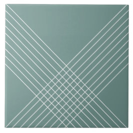 Trendy Elegant Geométrico On Sage Green