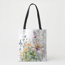 Trendy Floral Tote Bag