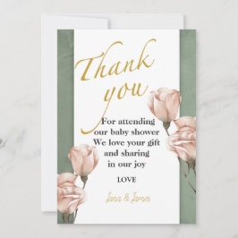 trendy Greenery obrigado seu convite