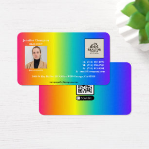 Trendy Holographic Cartão de visita Roundy