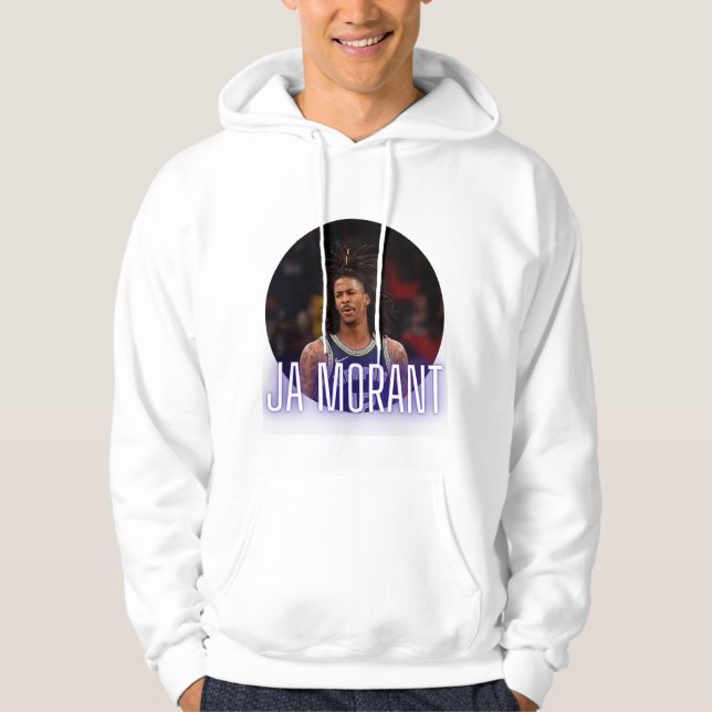 Trendy Ja Morant Unisex Pullover Hoodie (Frente)